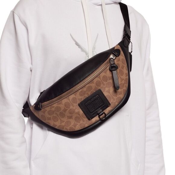 Authentic COACH Rivington Signature Belt Bag - Picture 2 of 15